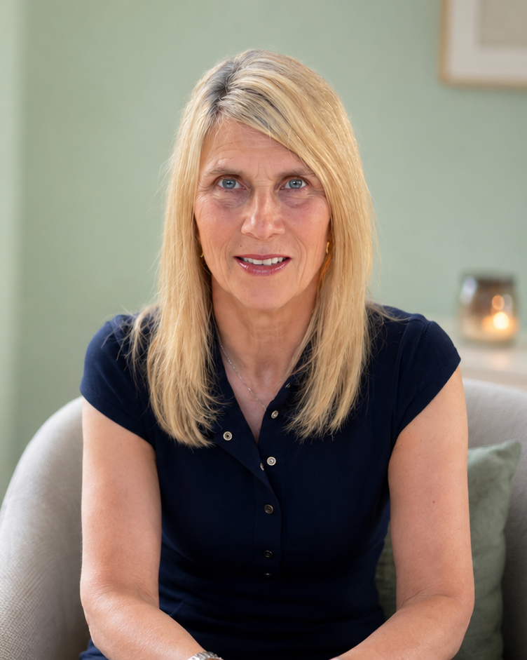 Maxine McMenamin, Chartered MCIPD independent HR consultant, seated in a bright meeting room